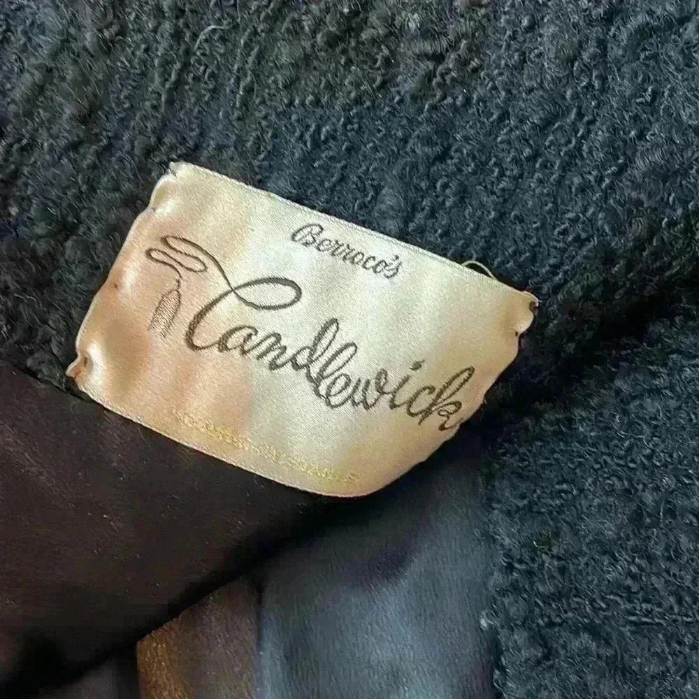 Women’s 1950’s Berroco’s Candlewick Swing Coat sz L-XL - Picture 6 of 11